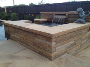 custom swimming pool rock & coping types